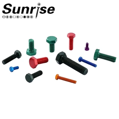 DIN933 Farverig anodiseret sekskantbolt